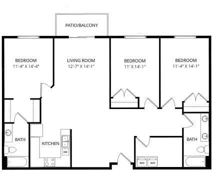 3x2 Sioux floor plan